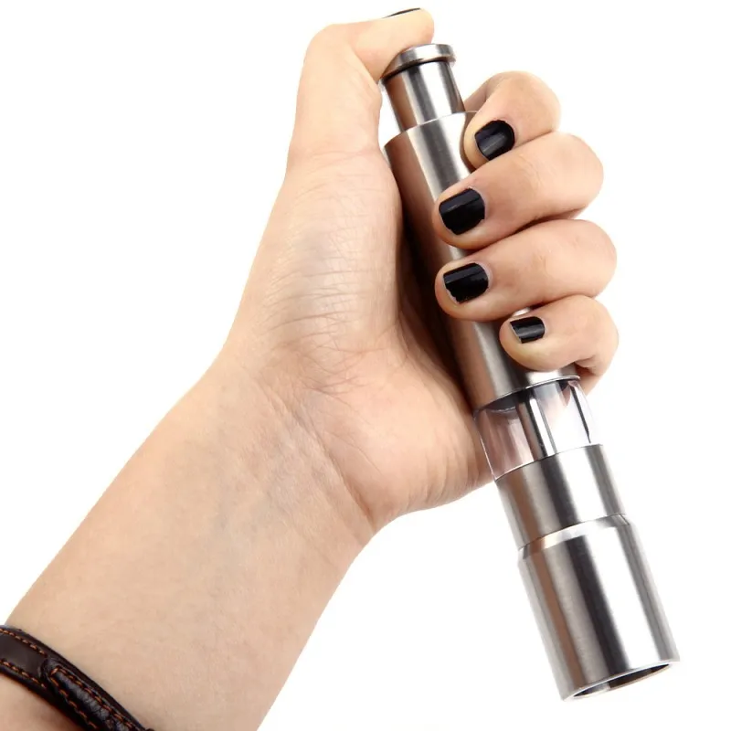 Thumb Pepper Grinder Stainless Steel Salt Grinder Pepper Mill Single Hand Manual Mini Salt And Set