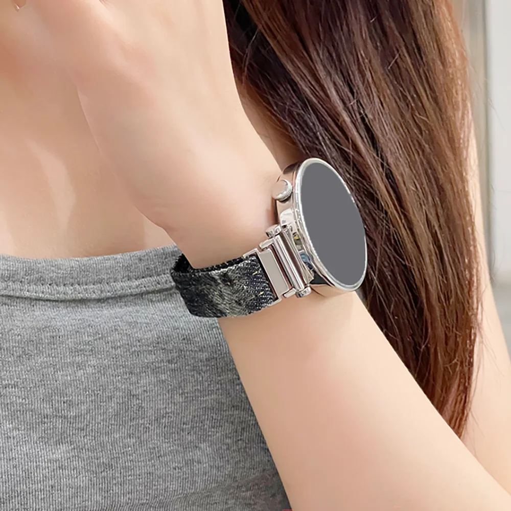Elegant Gradient Denim Watch Band - Slim Wrist Bracelet