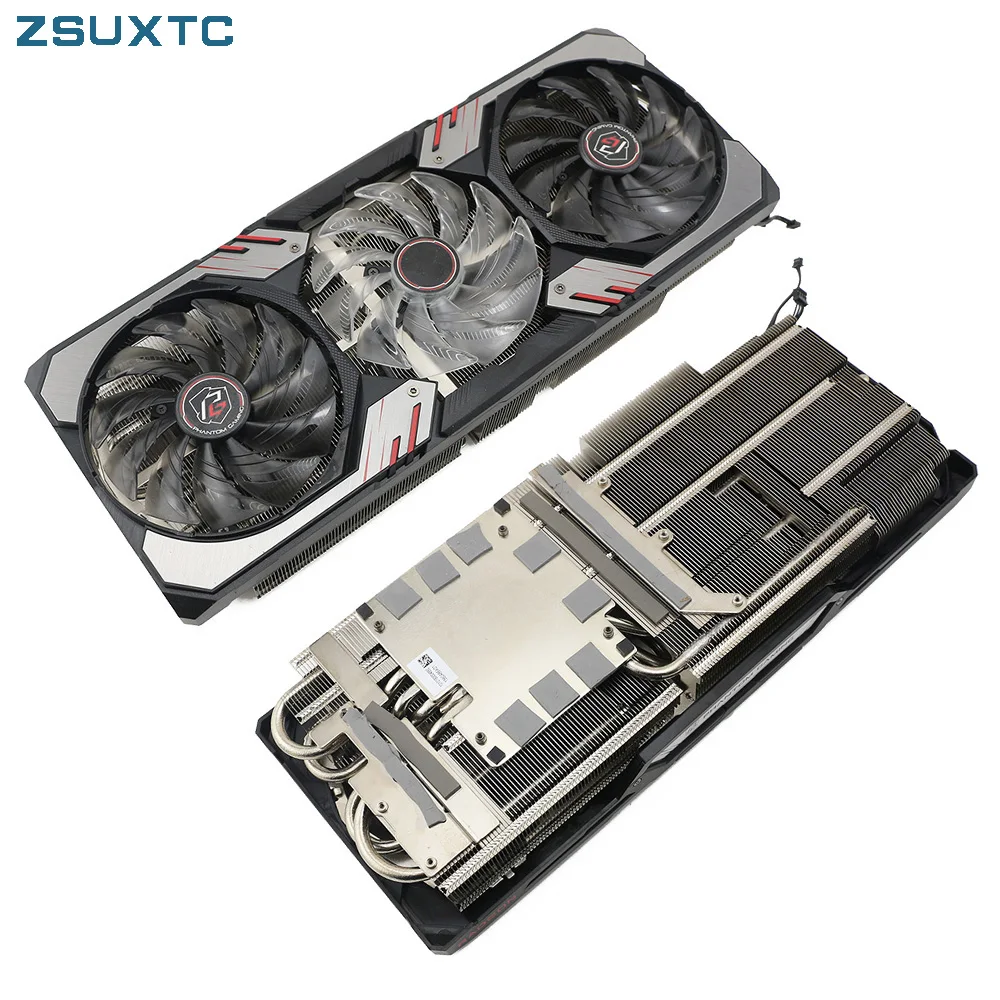 Rx6800Xt 6900Xt Ventola Gpu Per Asrock Radeon Rx 6800 Xt 16Gb Phantom Gaming D Oc Radiatore Di Raffreddamento Della Scheda Grafica