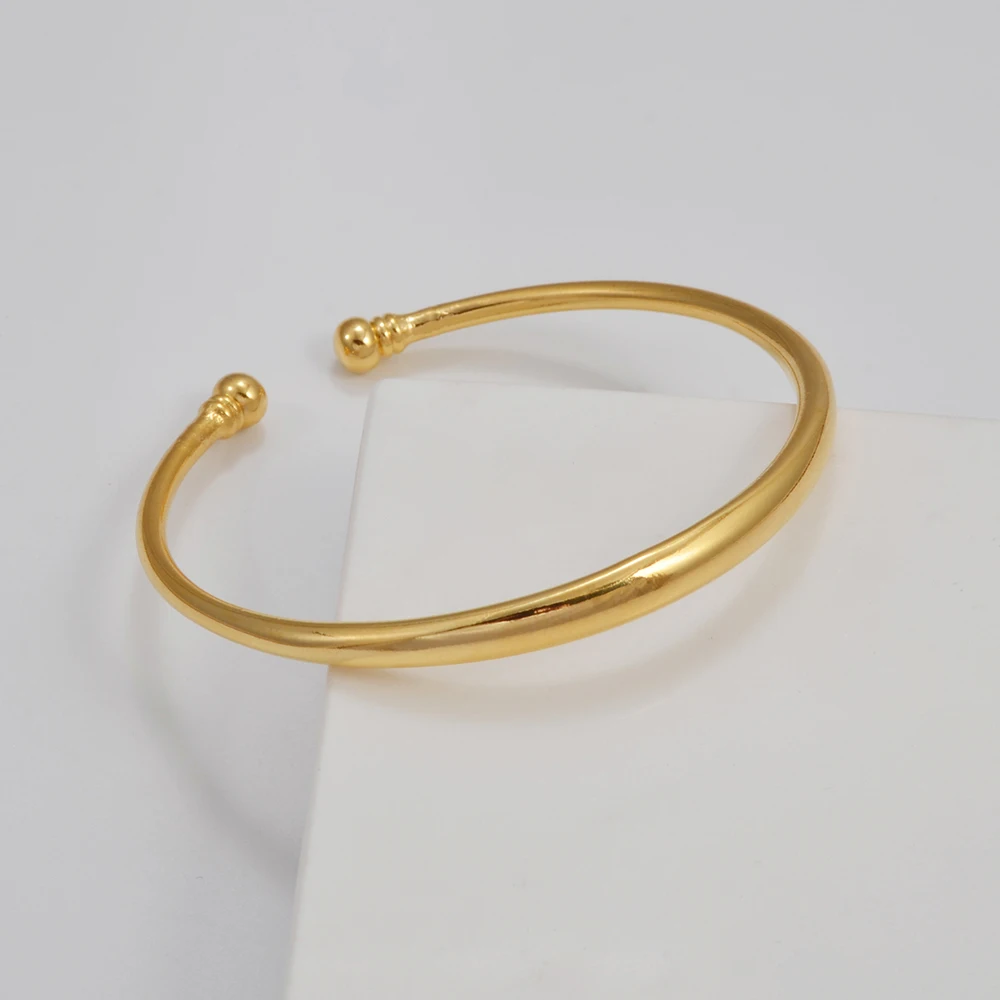 Anniyo 1Piece Women Bracelets Dubai Bangles Jewelry Arab Middle Eastern African Wedding Party Accessories @280607 3