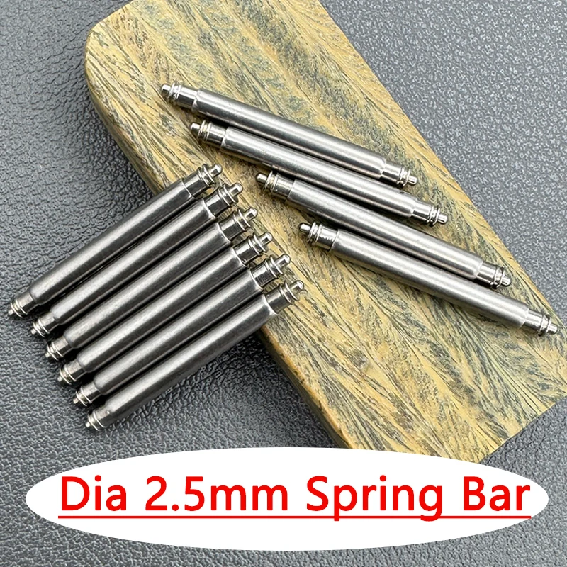 Precision Spring Bar Set - 1.0 mm Tip, 2.5 mm Diameter, Various Sizes