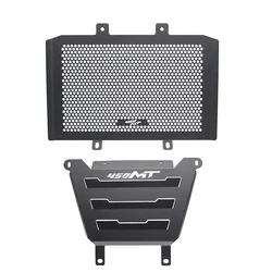 Motorcycle Radiator Guard and Engine Cover Protector (Black set logo)