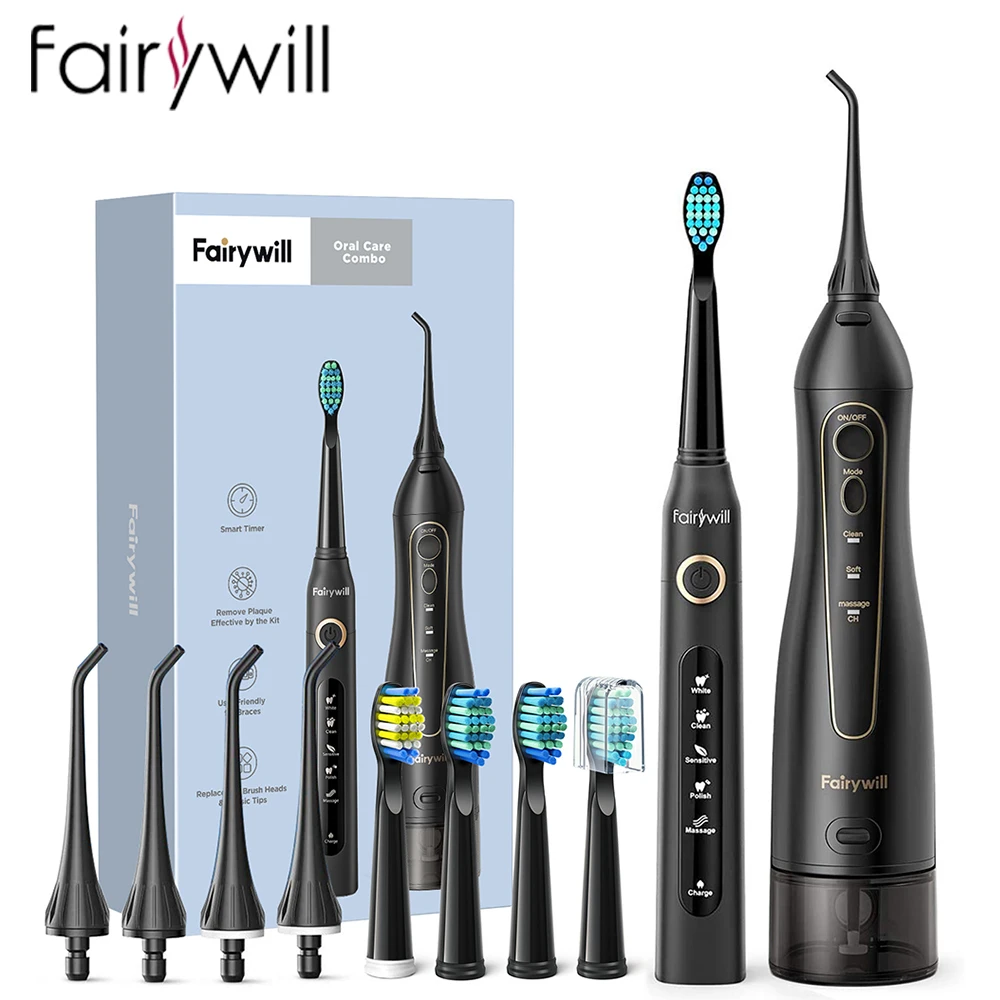 Fairywill Oral Irrigator USB Rechargeable Water Flosser Portable Dental
