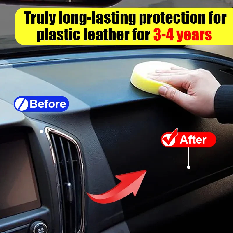 Car Plastic Restorer Back To Black Gloss Car Cleaning Products Plastic Leather Restore Auto Polish And Repair Coating Renovator 4