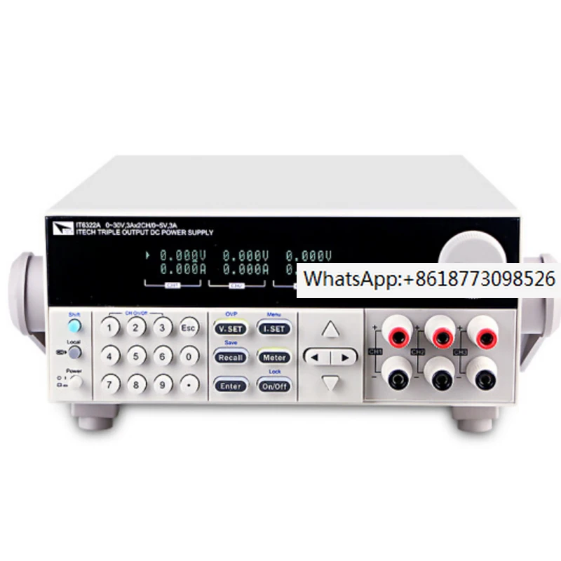 

Edex IT6322A/IT6332A/IT6333A Three channel USB programmable DC stabilized power supply