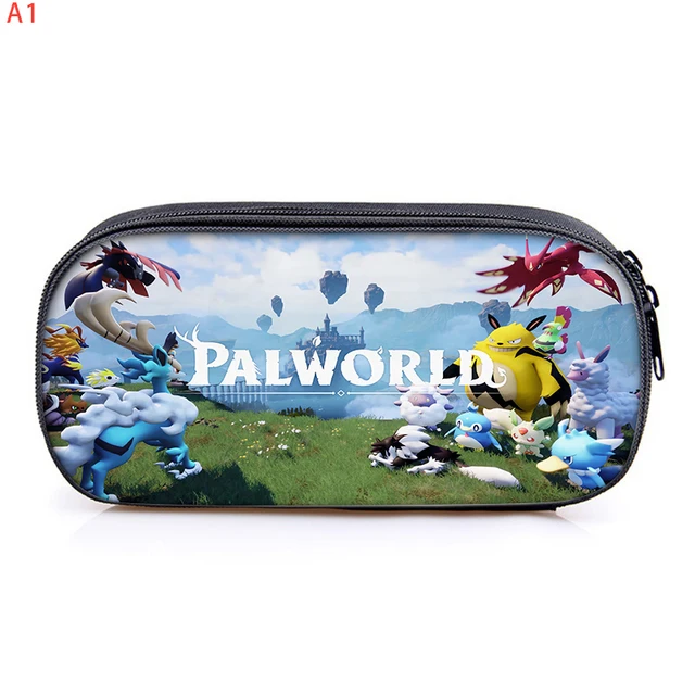 Palworlded Pencil Bag Pen Case Pencil Case Stationery Storage Bag Polyester Single Layer Cartoon Anime Kids Birthday Cute Gifts