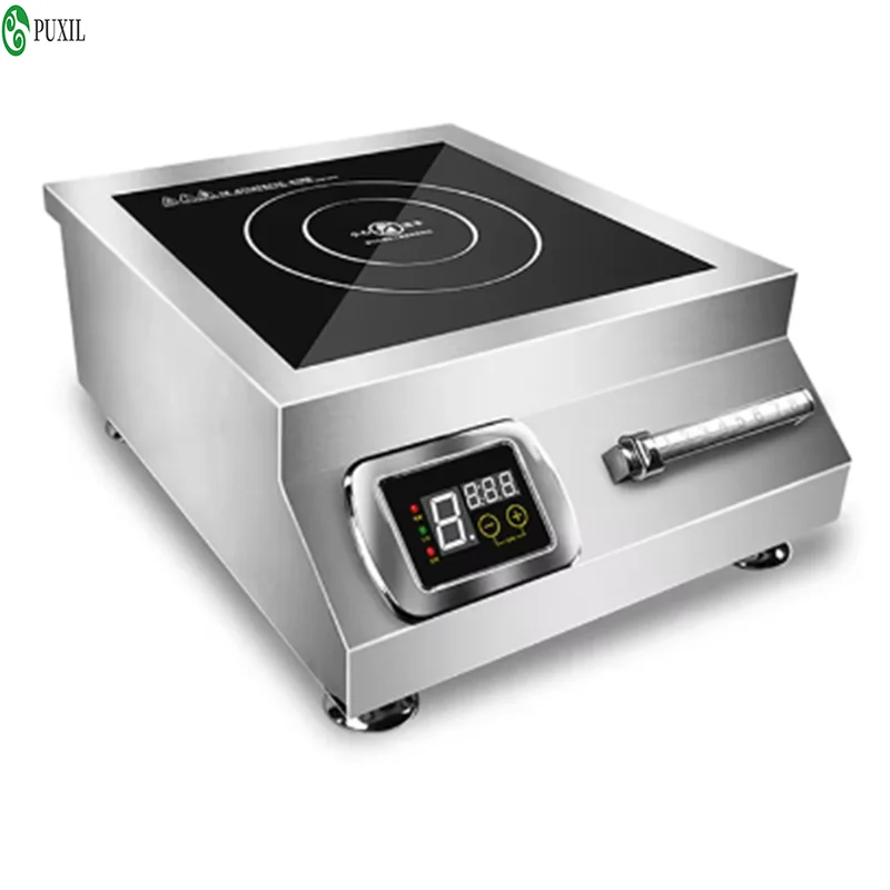 Commercial induction cooker 5000w high-power flat braised meat soup cooker 5kw stir-fry commercial induction convenient
