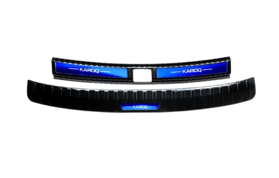 

Высококачественный порог багажника из нержавеющей стали для Skoda KAROQ 2017-2023, защита от царапин, автомобильные аксессуары