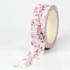 NEW 1PC Decorative Beautiful Floral Leaves Washi Tape Set DIY Scrapbooking Journaling Adhesive Masking Tape Cute Papeleria 4