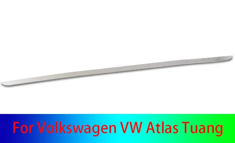 

Аксессуары для Volkswagen VW Atlas 2017 2018 Стайлинг автомобиля нержавеющая сталь задняя крышка бампера отделка