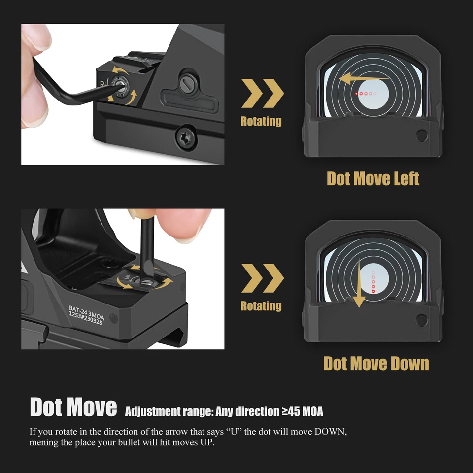 VECTOR OPTICS | FRENZY D1 RED DOT PISTOL MOUNT BASE | Base red dot per Glock G17- G19