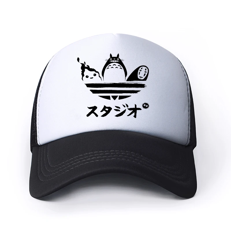 

Totoro Studio Ghibli Mesh Baseball Cap Adjustable Snapback Hats For Women Men Hip Hop Anime Trucker Cap Streetwear Dad Hats