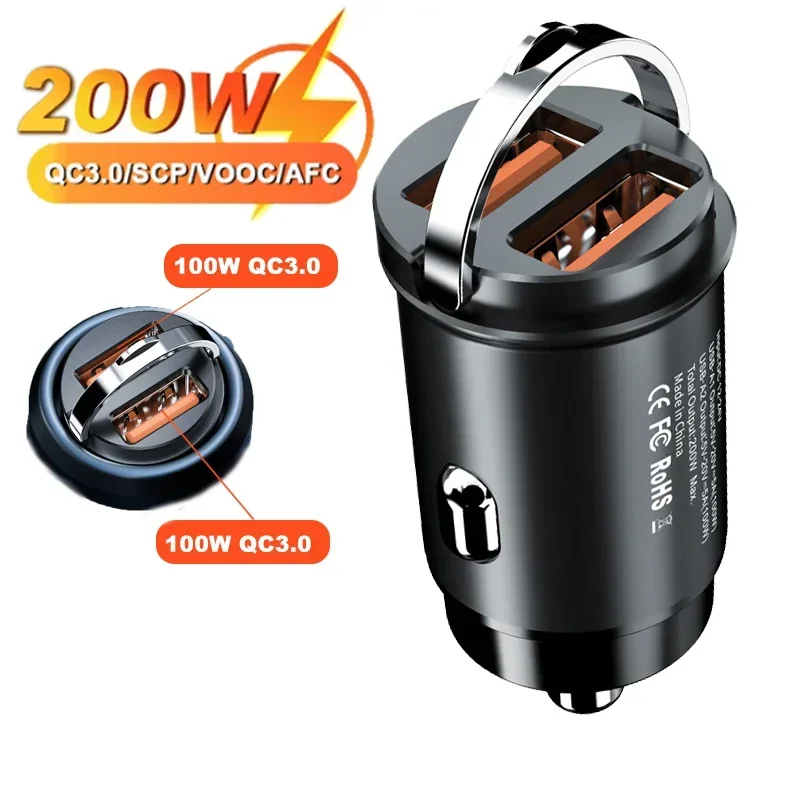 100W / 200W QC3.0 PD  , 5A  , 2 Ʈ, 12-24V   ,   Ϳ USBC 