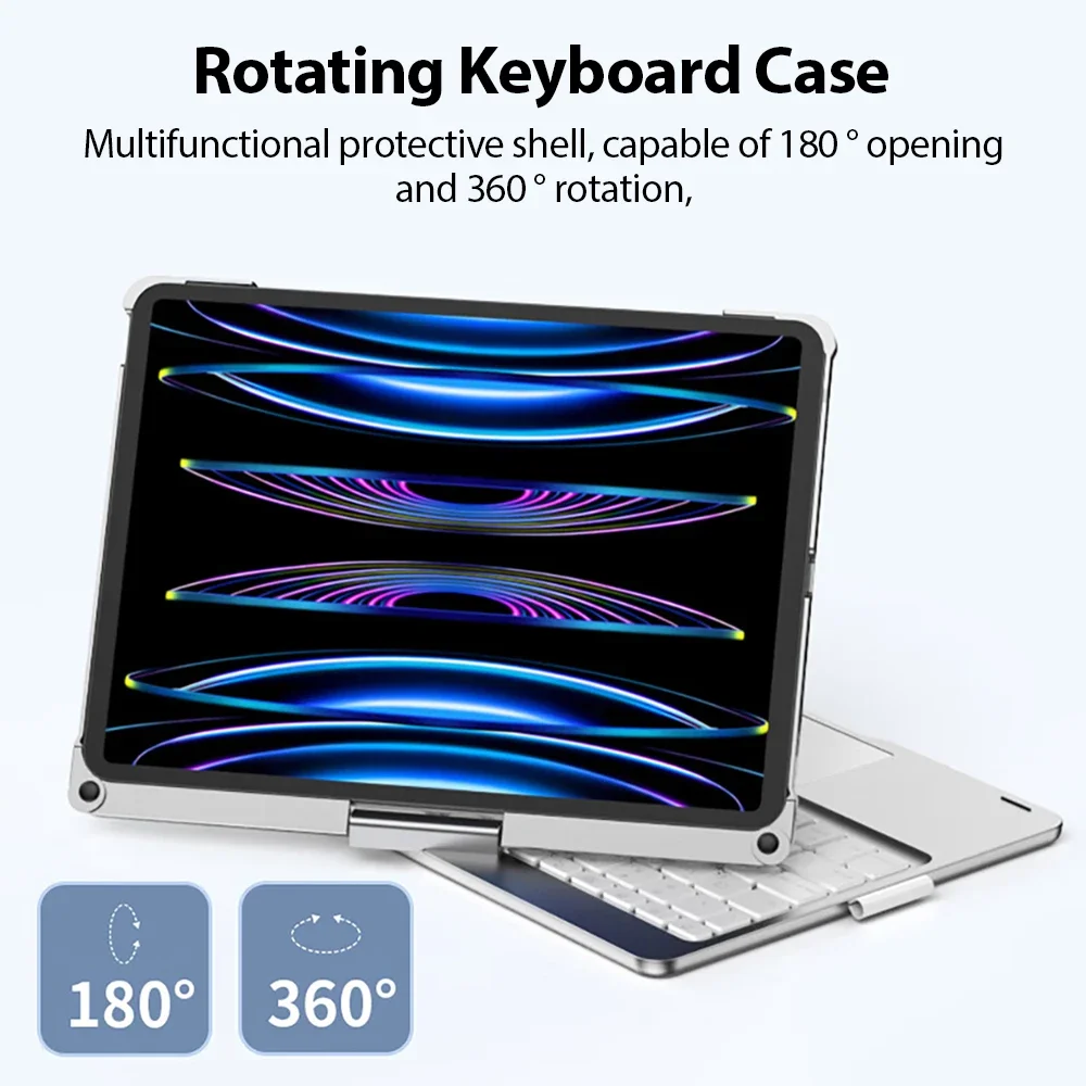 For iPad Pro 11 12.9 iPad 10.2 7/8/9th iPad 10세대용 매직 키보드 케이스, iPad Air 4 5 10.9용 커버, 백라이트 키보드가 있는 Air 3 Pro 10.5, 한국