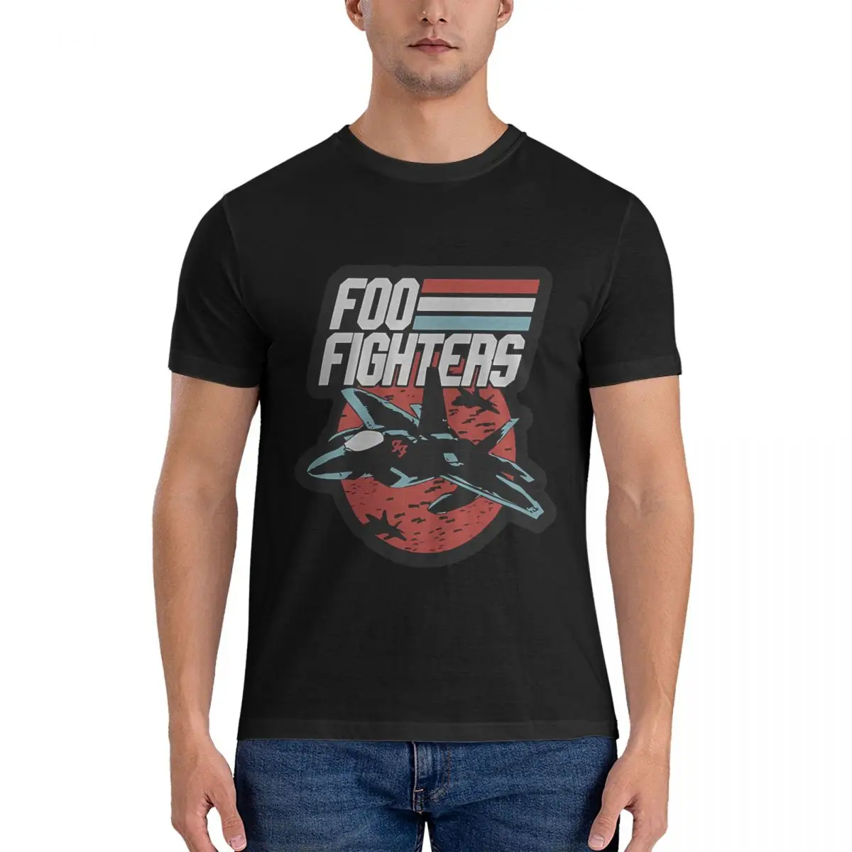 

Футболка F-Foo Fighter Мужская классическая, крутая тенниска с юмористическим рисунком, топ с коротким рукавом и круглым вырезом, 100% хлопок