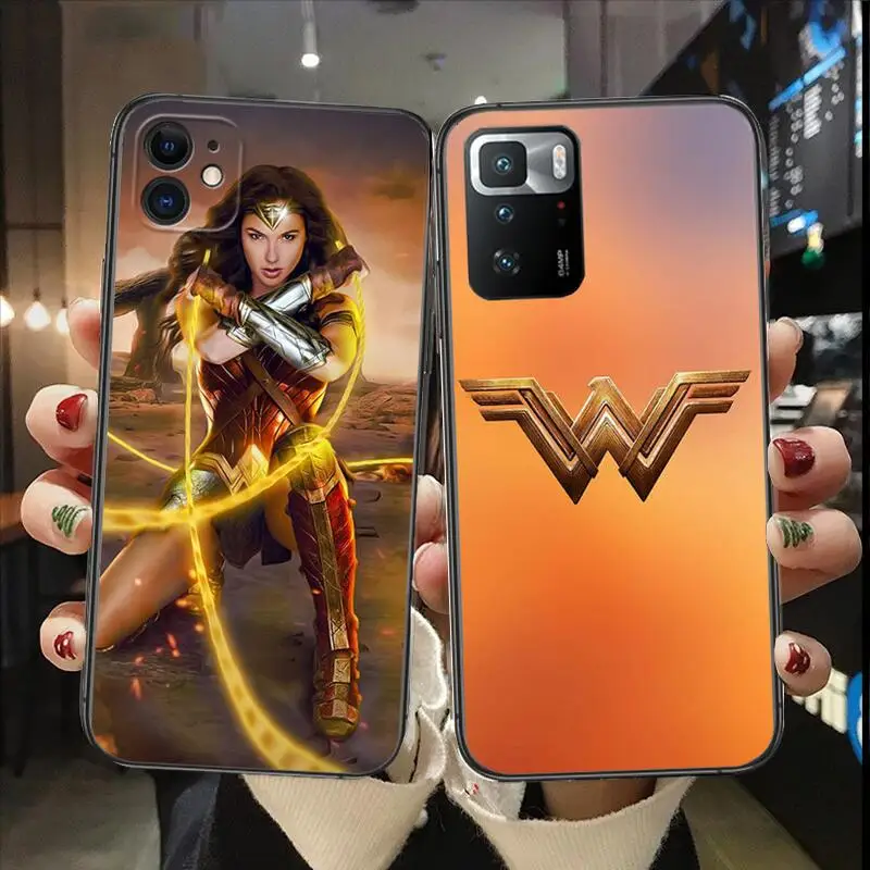 Wonder woman Luxury Design phone Case For IPhone 13 12 11 Pro Max Mini SE XR X XS  Max 8Plus 7plus 6 6S  New Shell phone Case