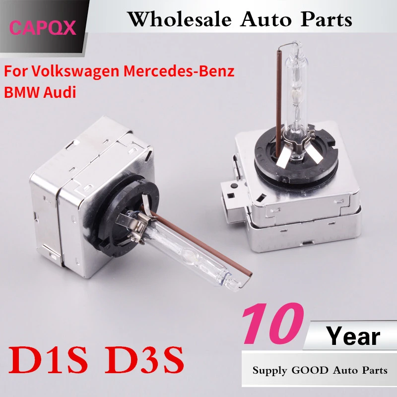 Capqx 2pcs Good Hid Xenon Bulb Lamp Car Headlight Head Light Lamp D1s