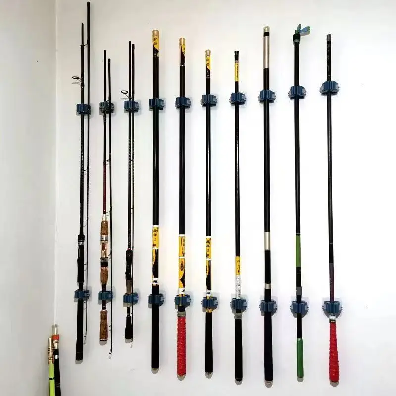 Sideny Fishing Rod Holder Wall Mounted Wall Display Hanging