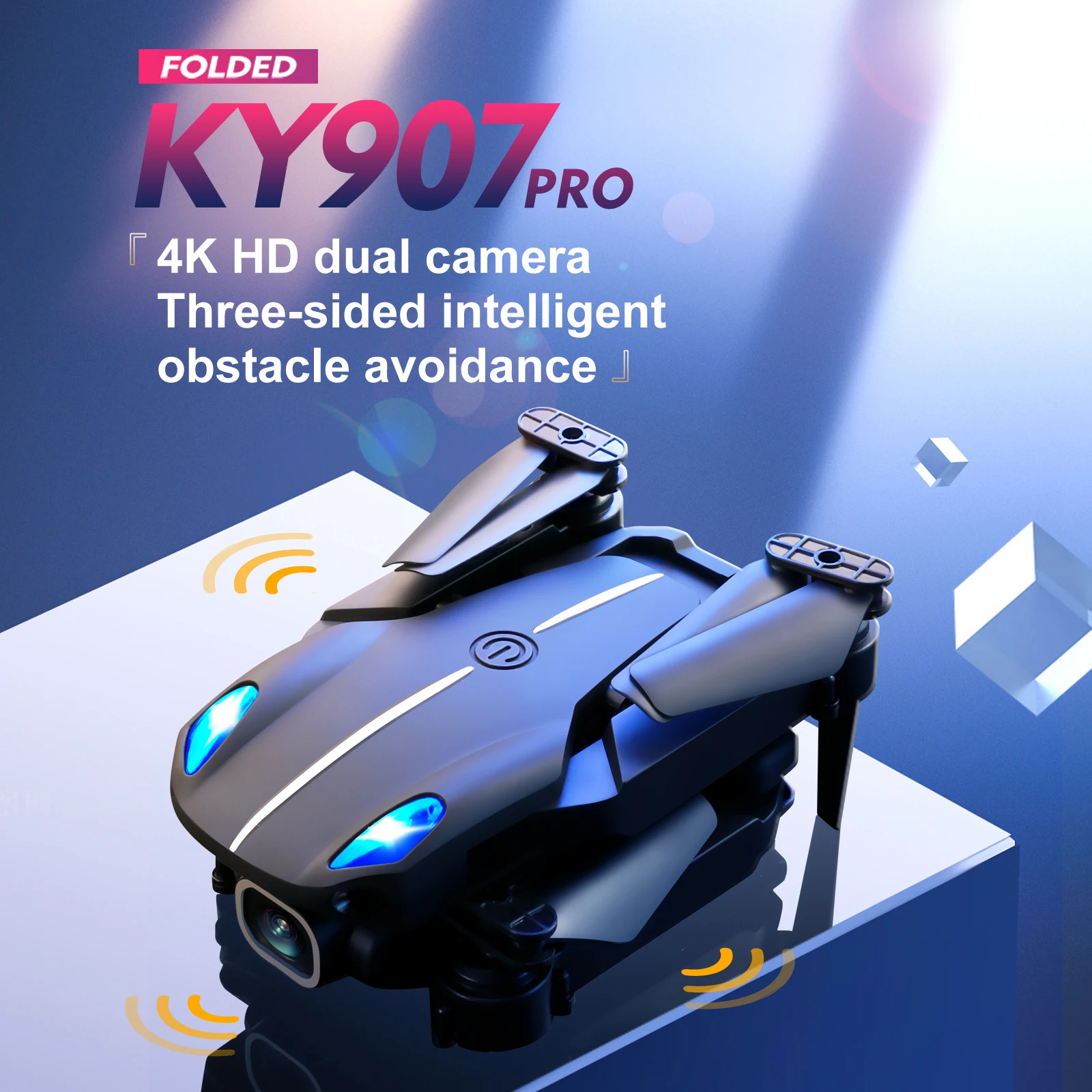 mini rc helicopter Nwe KY907 Drone 4K HD Dual Camera Wifi RC Drone FPV Automatic Obstacle Avoidance Quadcopter Folding Remote Control Aircraft remote helicopter price