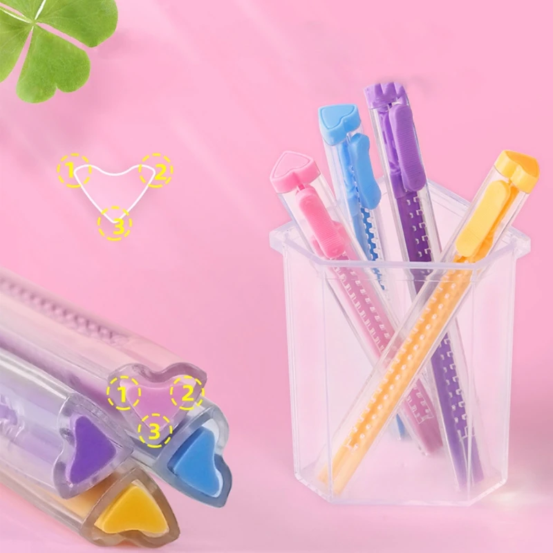 Retractable Pen Eraser Latexfree Mechanical Pen Shape Eraser Precision