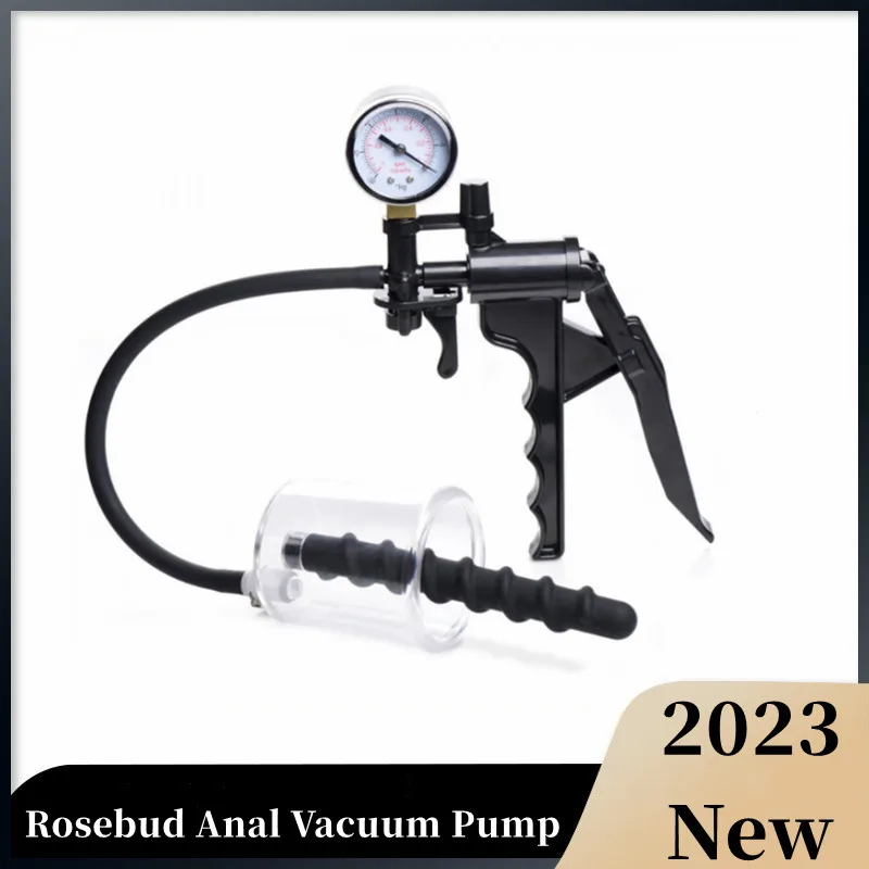 Manual Model Rosebud Pump Vacuum Sucking Massage Prostate Stimulator