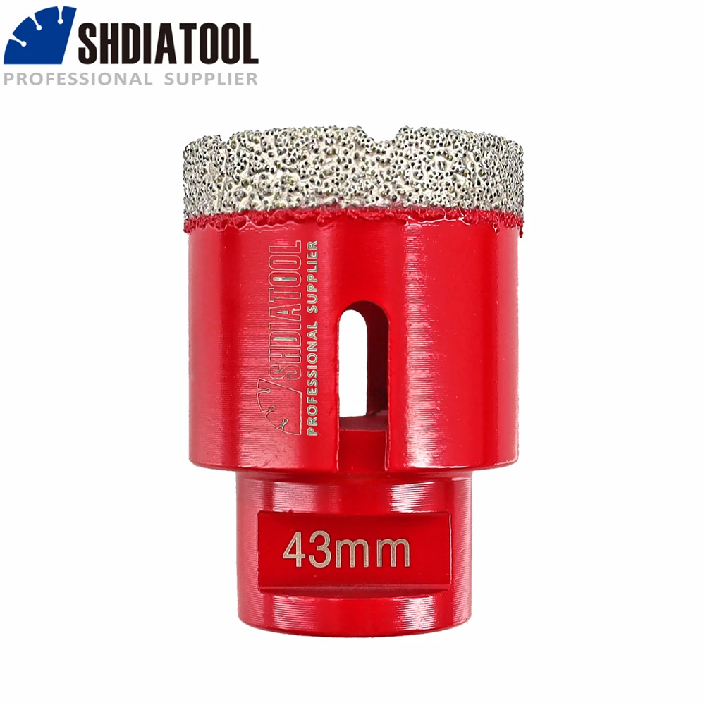 

SHDIATOOL 1pc Dia43mm M14 Diamond Core Drill Bits For Porcelain Tile Drilling Crowns Marble Masonry Granite Hole Saw Cutter