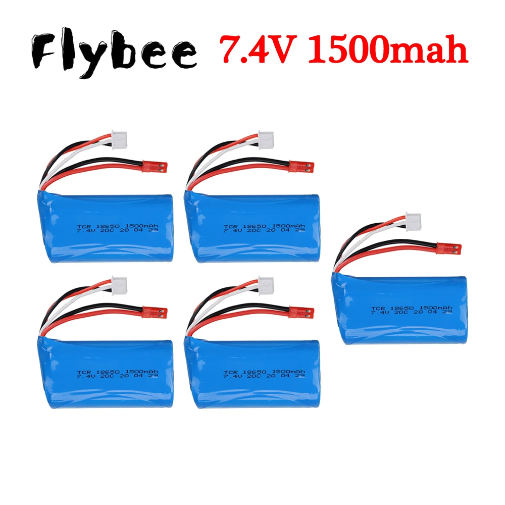 2x 7,4V 1500mAh Batteria Agli Ioni Di Litio SM-4P Spina USB - Foto 9