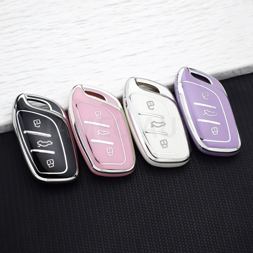 Premium Soft TPU Car Key Case Cover - Universal Car Accessories