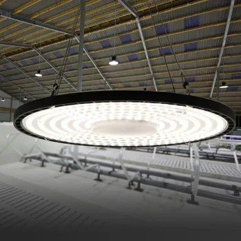 LED UFO 하이 베이 라이트 알루미늄 케이스, AC 220V, 3500K 웜 라이트, 6500K 쿨 화이트, IP65 방수 조명 램프, 100W, 150W, 200W