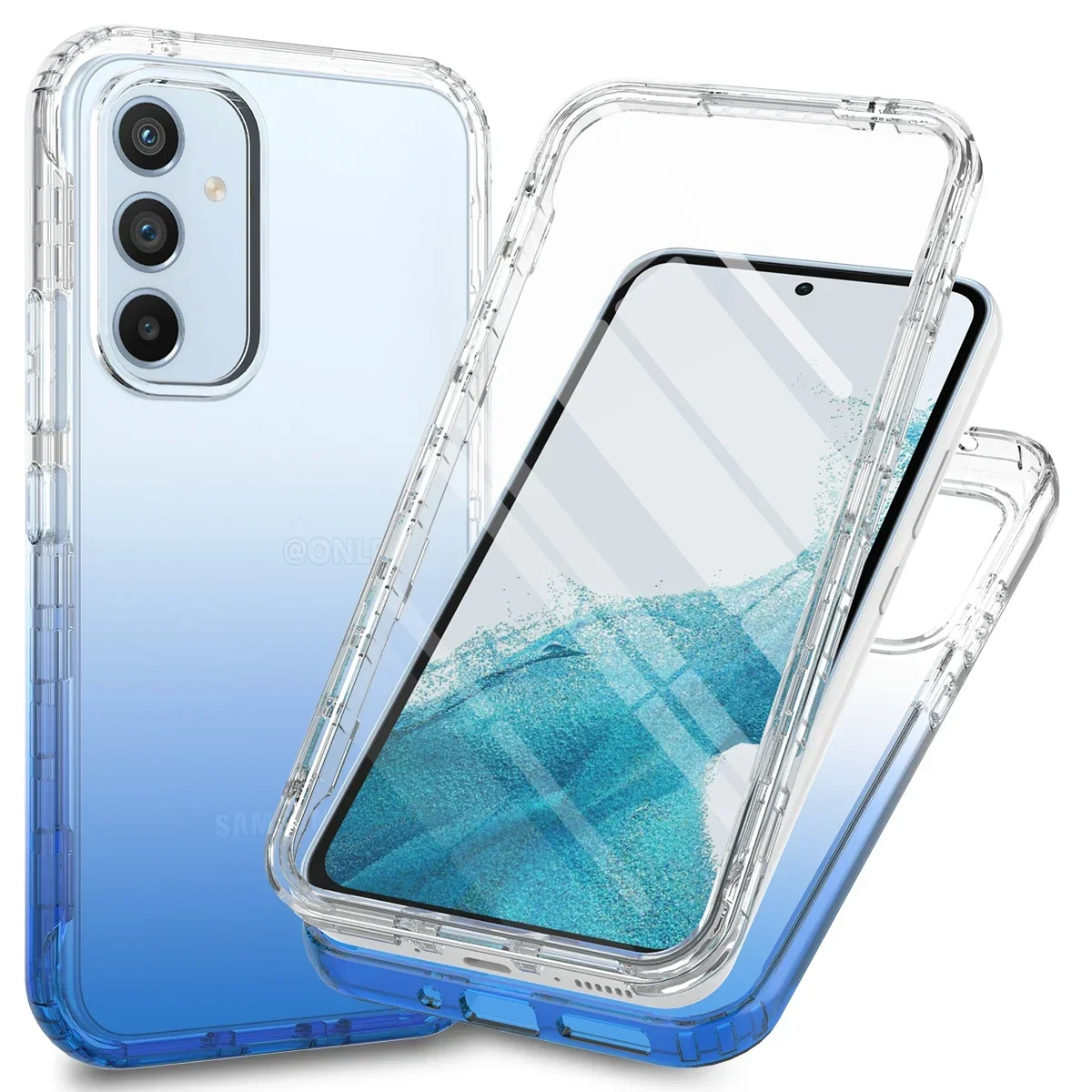 SURITCH Funda para Samsung Galaxy A54 5G, [protector de pantalla  antiarañazos incorporado] Protección de cuerpo completo de 360° a prueba de  golpes