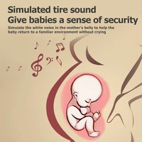 ​ Meuble de berceau pour bébé avec projecteur et veilleuse, jouet rotatif musical télécommandé avec berceuses apaisantes pour nouveau-nés 6