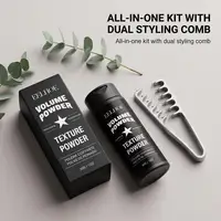 Ensemble de poudre volumisante pour cheveux avec peigne coiffant, contrôle de l'huile, texture mate, poudre longue durée pour coiffage des cheveux pour hommes et femmes 4