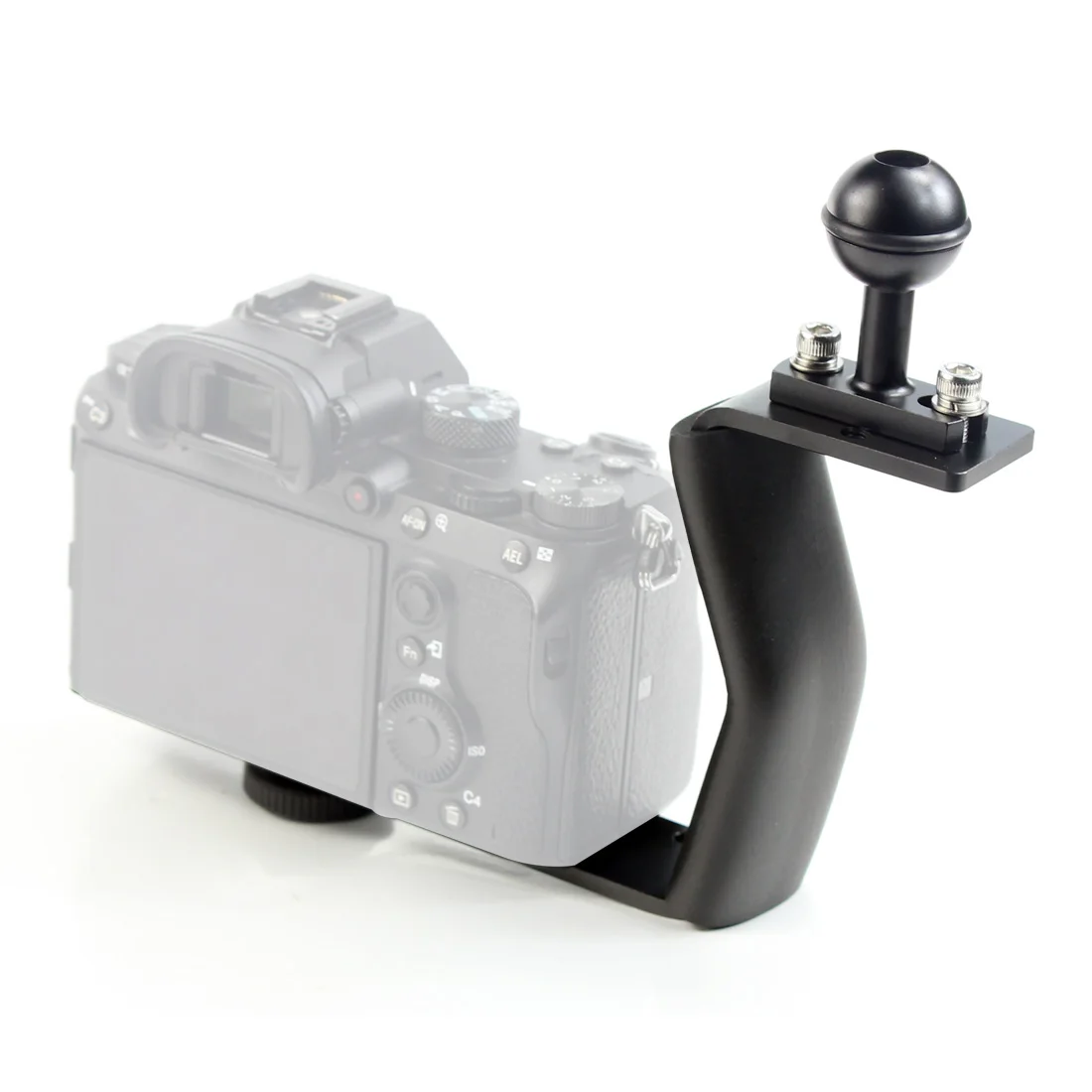 Aluminum Alloy Diving Bracket Z Type Single Handle With Base Adapter for Underw