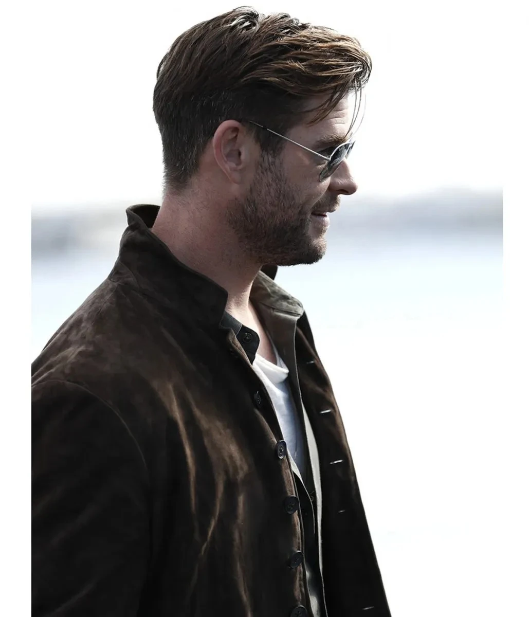 MeiMei Homemade Chris Hemsworth Spiderhead Brown Jacket