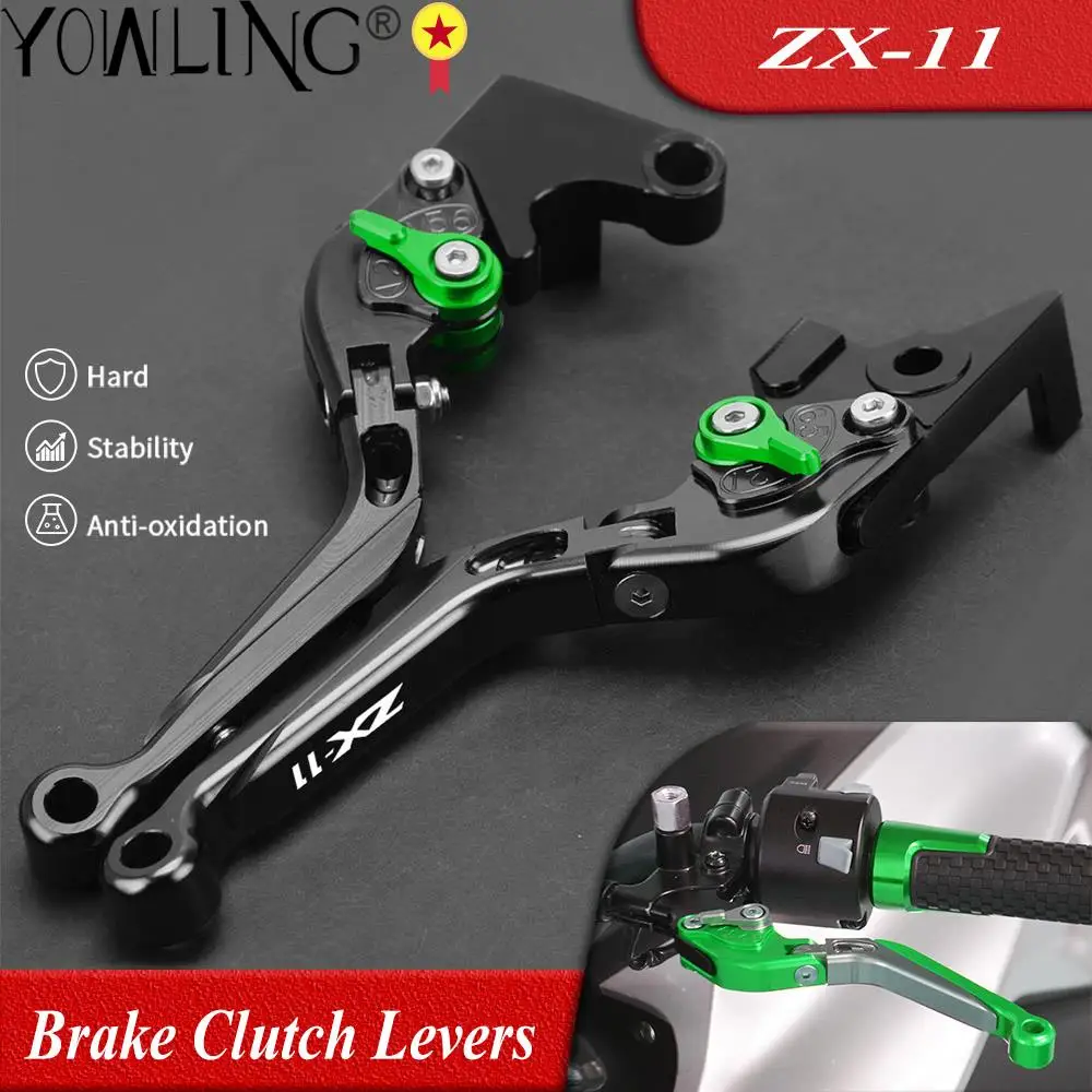 

Motorcycle Adjustable Folding Extendable Brake Clutch Lever For KAWASAKI ZX11 ZX 11 1990-1994 1995 1996 1997 1998 1999 2000 2001