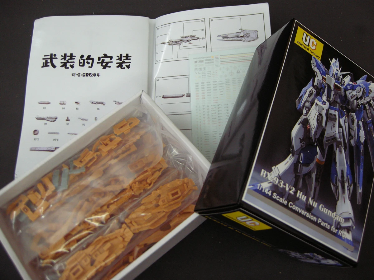 for RG 1/144 RX-93-v2 Hi-Nu Hi v Model RECAST Fortune Meow's