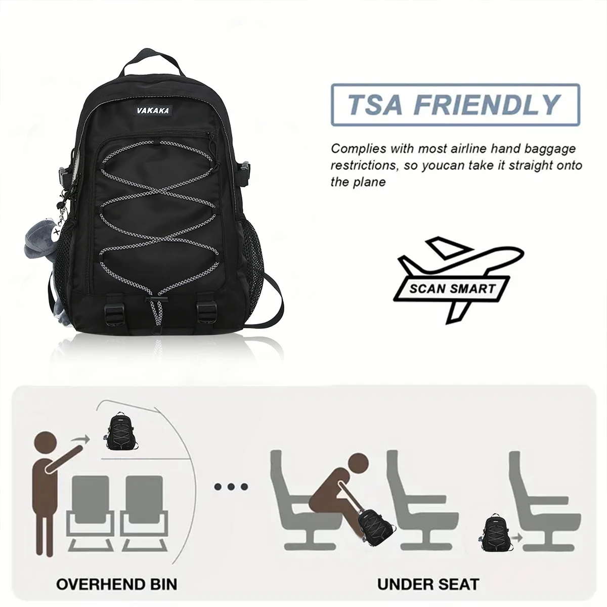 Outdoor Mountaineering Bag for Men and Women, Hiking and Climbing Bag, Travel Backpack, Travel Backpack, Lightweight School Bag, Couple Sports Bag, Large Capacity Student Class Bag