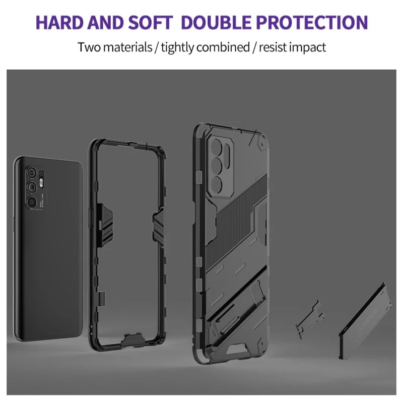 MaiJin Hülle für Oppo Reno 2 in 1 Hybrid Dual Layer Shell Armor