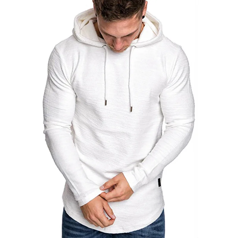 Men's Casual Sweater Autumn and Winter New Fashion Patchwork Jacket Hooded Sweater for Men