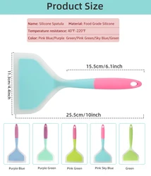Silicone Non-Stick Kitchen Spatula and Scraper Tool (COLOR RANDOMLY SENT)