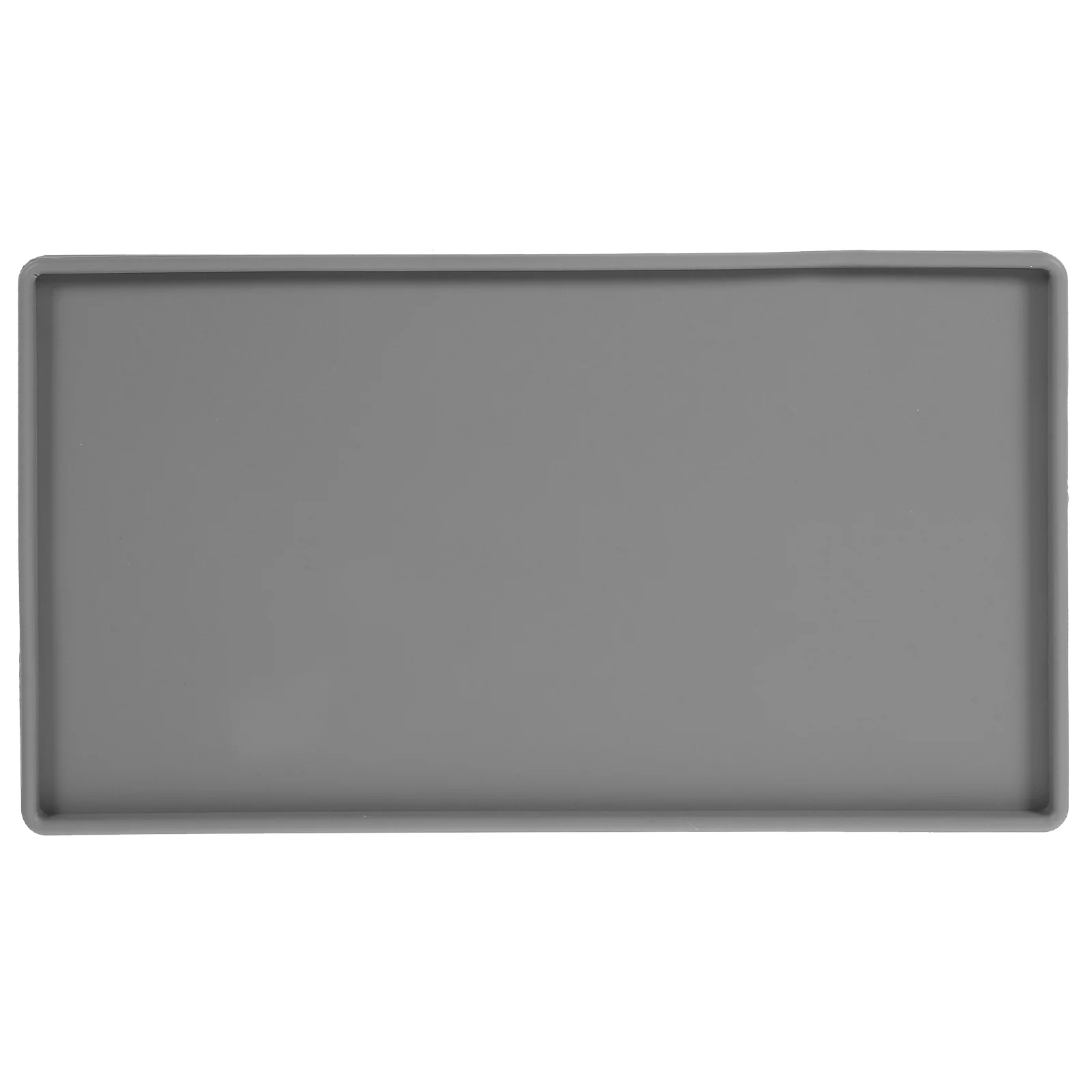 Non-slip Mat Vanity Tray Bath Tub Silicone Storage Plate Toilet Tank Small For Bathroom Jewelry Organizer