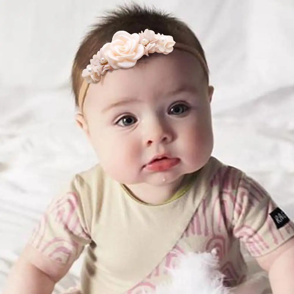 baby accessories diy New Bohemia Elastic Flower Kids Headband Baby Girls Toddler Headwear Cute Gifts Photo Props Kids Accessories Baby Accessories best of sale