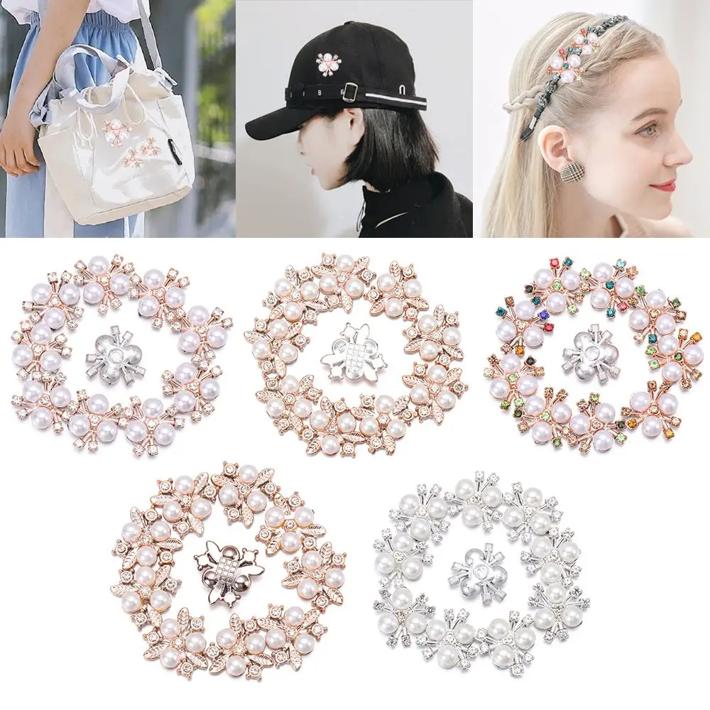 Pearl Rhinestone Buttons for DIY Crafts and Sewing