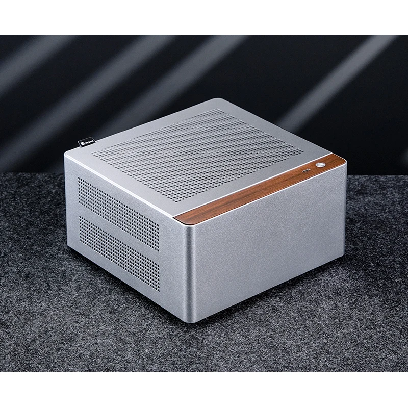 jonsbo nv10 mini itx PCケース JONSBO NV10 SILVER MINI ITX PC Case, Aluminum Alloy with