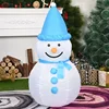 Christmas Snowman Inflatable Toys 1m Blow Up Yard Decoration with Led Lights for Garden Lawn Outdoor Indoor New Year Party Decor 2