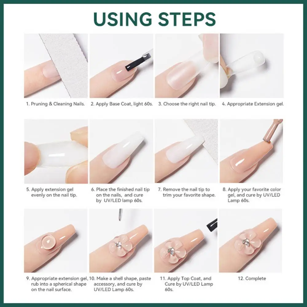 Nail Extension Gel 6 Colors Function Hard