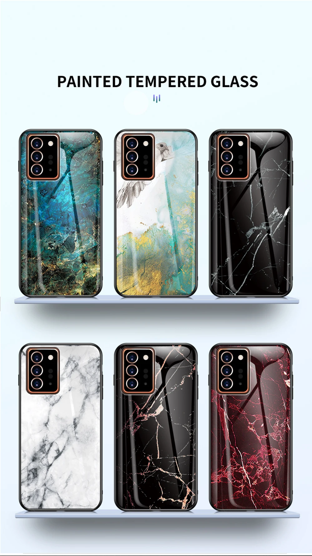 Note20 10 Lite ovitek DECLAREYAO iz trdega stekla Coque za Samsung Galaxy Note 20 Ultra 10 Plus ovitek, silikonski tanek temper_voghion.com