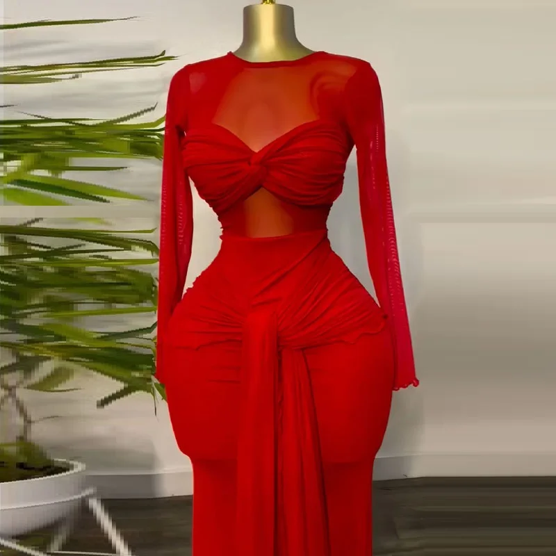 Sexy Red Mesh Sheer Lace Up Ribbon Dress 2026 New Fashion Elegant Night Club Birthday Party Long Dresses for Women - AliExpress 200000345 Sexy Red Mesh Sheer Lace Up Ribbon Dress 2026 New Fashion Elegant Night Club Birthday Party Long Dresses for Women - AliExpress 200000345