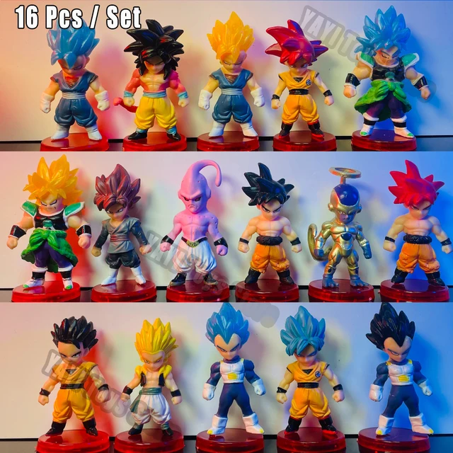 Dragon Ball Z Super Saiyan Son Goku Anime Figure Son Gohan Vegeta Broly Piccolo Majin Buu Set Action Figurine Model Gifts Toy 5