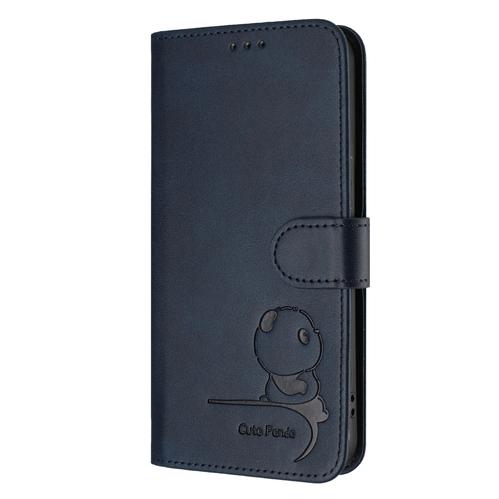 Adorable Panda Flip Case with RFID Leather Wallet and Card Slots